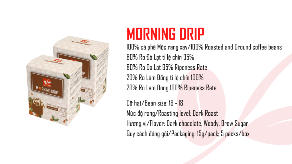Cà phê túi lọc morning drip