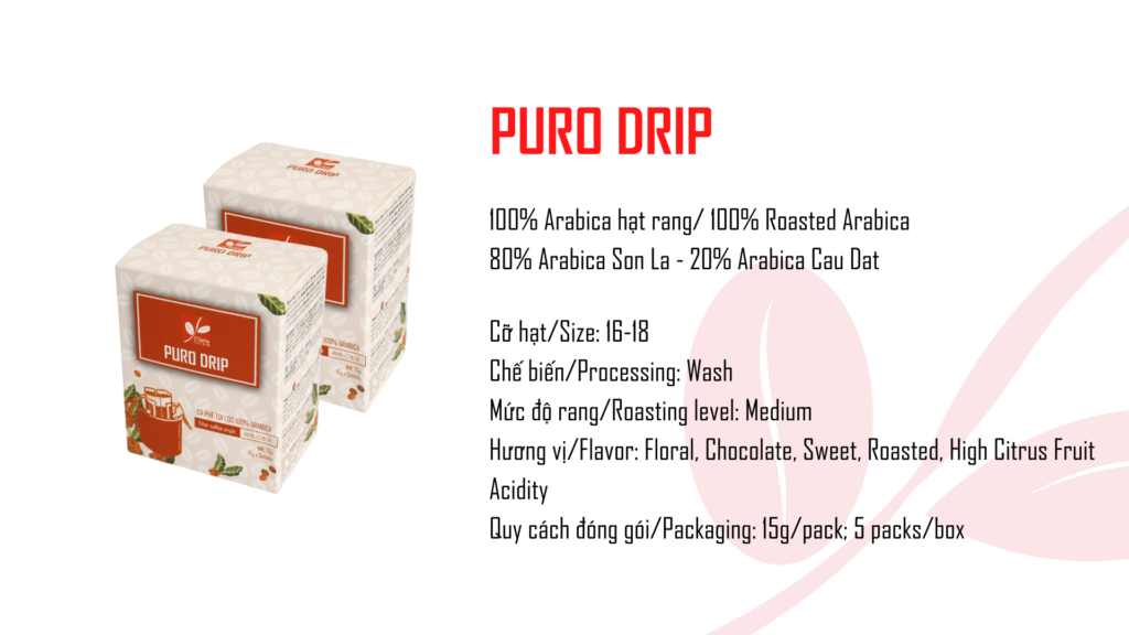 Cà phê túi lọc puro drip